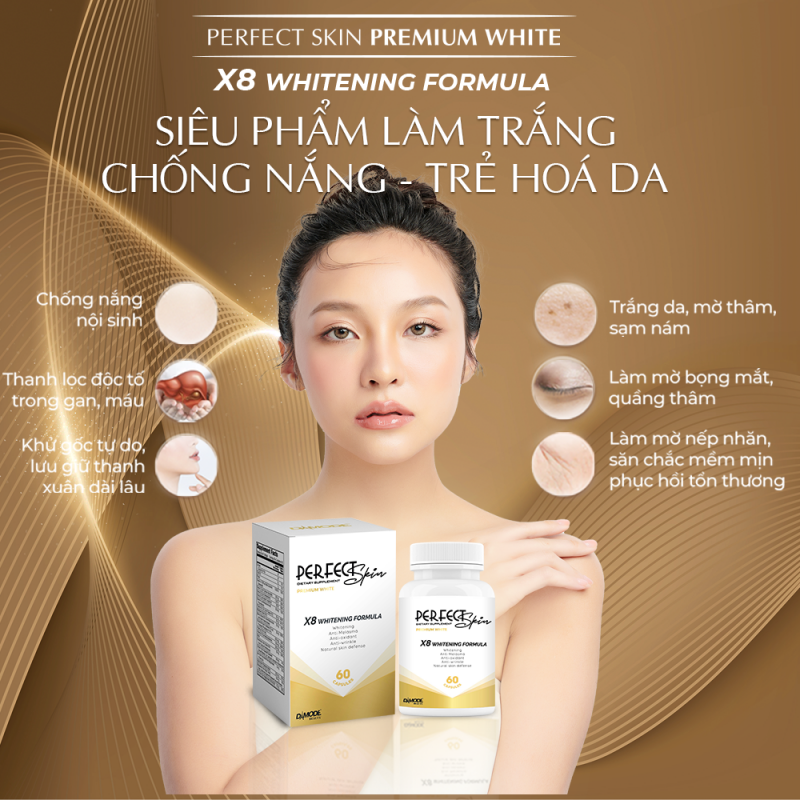 Siêu Phẩm Làm Trắng, Chống Nắng, Trẻ Hoá Da - Perfect Skin Premium White