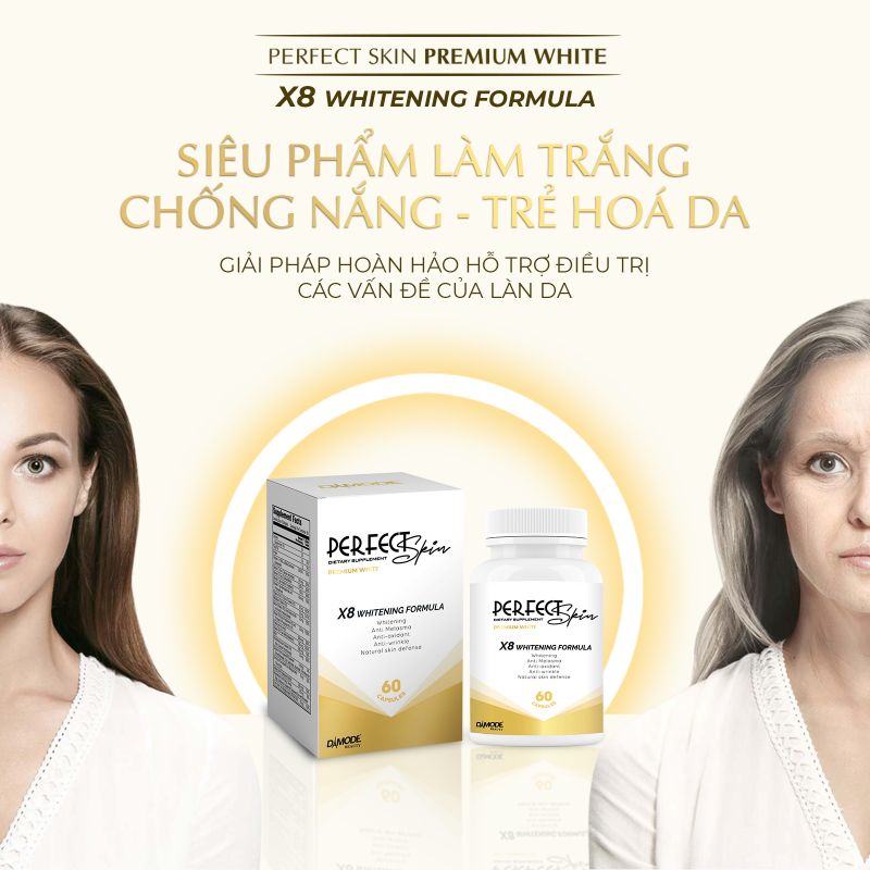 Siêu Phẩm Làm Trắng, Chống Nắng, Trẻ Hoá Da - Perfect Skin Premium White